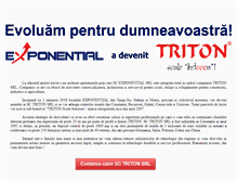 Tablet Screenshot of exponential.ro